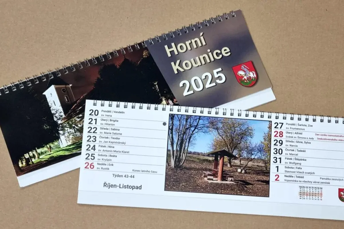 Stolní kalendář s křesťanskými svátky svatých