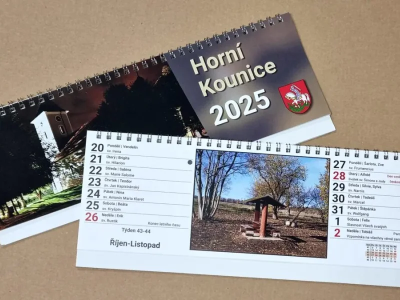 Stolní kalendář s katolickými svátky
